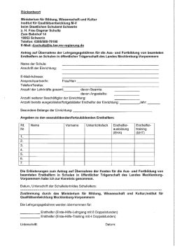 Institut für Qualitätsentwickiung M-V