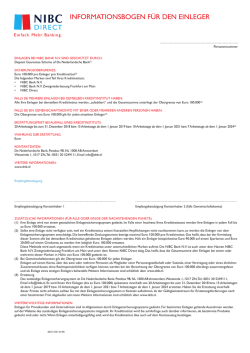informationsbogen f&uuml;r den einleger