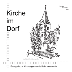 Kirche im Dorf - Evangelische Kirchengemeinde Baltmannsweiler