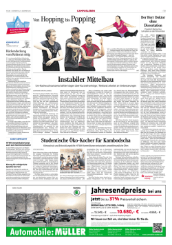 Instabiler Mittelbau Von Hopping bis Popping
