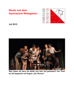 Ausgabe 2/2015 (Juli) - Gymnasium Weingarten