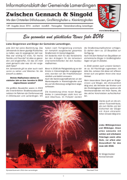 Ein gesundes und gl&uuml;ckliches Neues Jahr 2016
