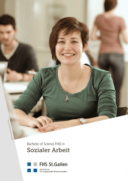 Sozialer Arbeit - FHS St. Gallen