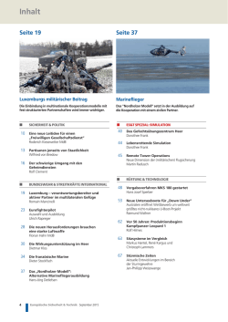 Inhalt - Europ&auml;ische Sicherheit & Technik