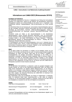 Prüfungsregularien CoMeD-OSCE