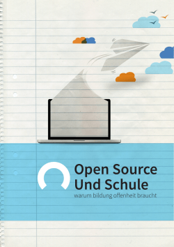 Open Source Und Schule - Open Source und Bildung