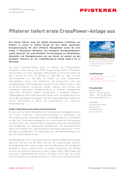 Pfisterer liefert erste CrossPower