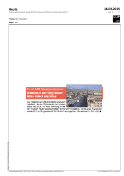 Heute 16.09.2015 Atlas liefert alle Infos