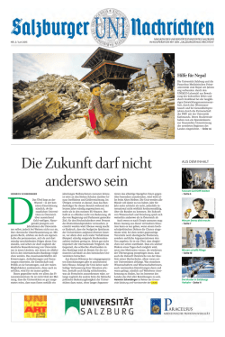 Die Zukunft darf nicht anderswo sein