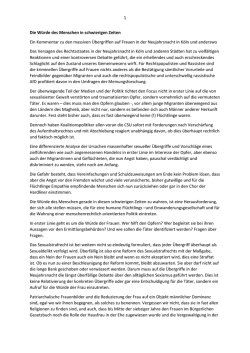 Die W&uuml;rde des Menschen - Friedensbildungswerk K&ouml;ln