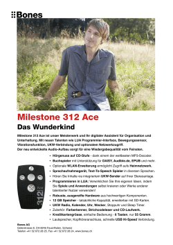 Milestone 312 Ace Produktflyer Deutsch
