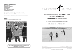 eine Wintersportwoche mit LANGLAUF und