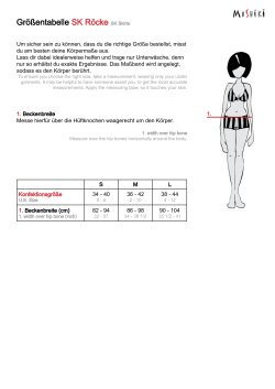 Gr&ouml;&szlig;entabelle SK R&ouml;cke SK Skirts