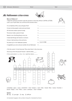Halloween criss-cross