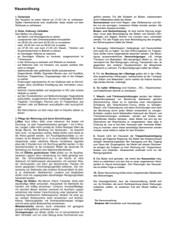 Hausordnung - Niederer AG