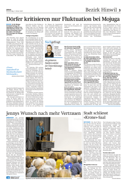 D&ouml;rfer kritisieren nur Fluktuation bei Mojuga