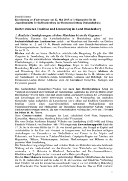 D&ouml;rfer zwischen Tradition und Erneuerung im Land