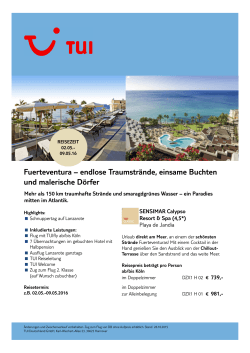 Fuerteventura – endlose Traumstrände, einsame Buchten
