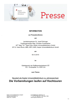 Die Vorbereitungen laufen auf Hochtouren