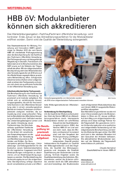 HBB &ouml;V: Modulanbieter k&ouml;nnen sich akkreditieren