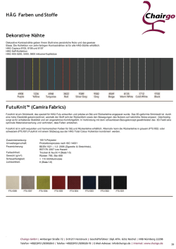 H&Aring;G Farben undStoffe Dekorative N&auml;hte FutuKnit