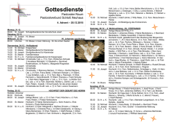 Gottesdienste - Kath. Pfarrei Heiliger Martin von Tours Schloß