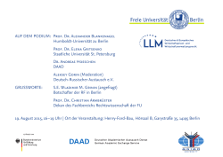 LL.M. Podiumsdiskussion Flyer