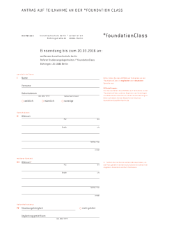 Application Form German version