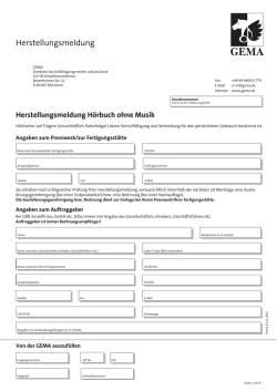 Herstellungsmeldung H&ouml;rbuch ohne Musik