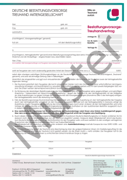 Treuhandvertrag - Heike Hiestermann Bestattungen