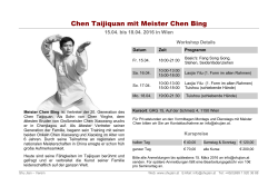 Chen Taijiquan mit Meister Chen Bing