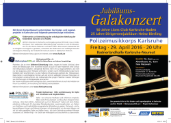 Jubil&auml;ums-Galakonzert - Polizeimusikkorps Karlsruhe