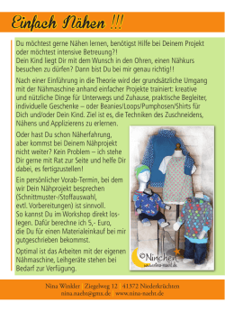 Einfach N&auml;hen