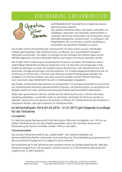 Im Wirtschaftsjahr 2016 - Operation gr&uuml;ner Daumen