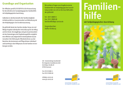 Grundlage und Organisation