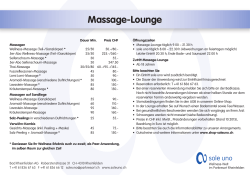Massage-Lounge - Parkresort Rheinfelden