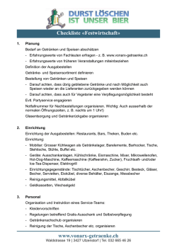 Festwirtschaft-Checkliste