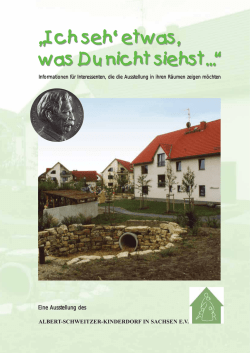 Eine Ausstellung des - Albert-Schweitzer