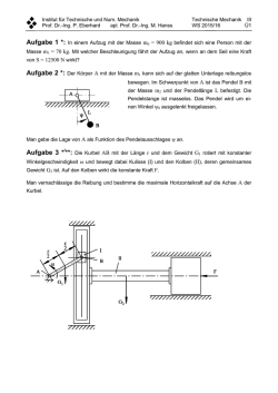 Übungsaufgabe 8 - Institut für Technische und Numerische Mechanik