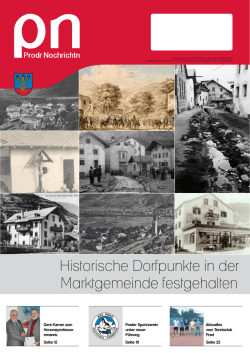 Historische Dorfpunkte in der Marktgemeinde festgehalten