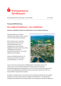 Der Landkreis Nordhausen - eine Luftbildreise