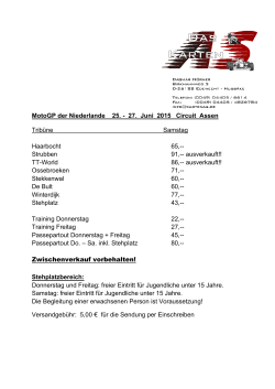 MotoGP der Niederlande 25. - 27. Juni 2015 Circuit Assen Tribüne