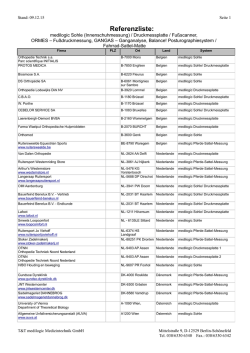 Referenzliste - medilogic GmbH