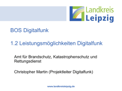 2.2 Leistungsm&ouml;glichkeiten Digifunk