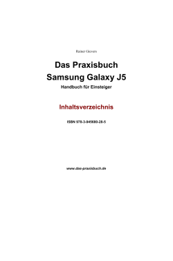 Das Praxisbuch Samsung Galaxy J5
