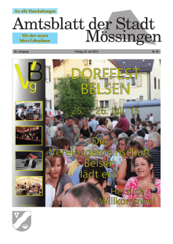Nr. 30 vom 24.07.2015