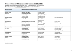 Gruppenliste 2016 - Pfarrei Wohlen > Home