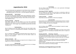 Jugendwoche 2016 - Jugendabteilung-Union