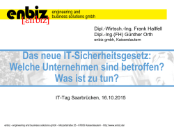 Das neue IT-Sicherheitsgesetz - IT