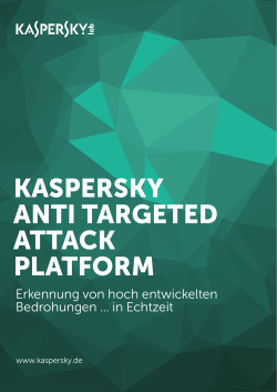 kaspersky anti targeted attack platform
